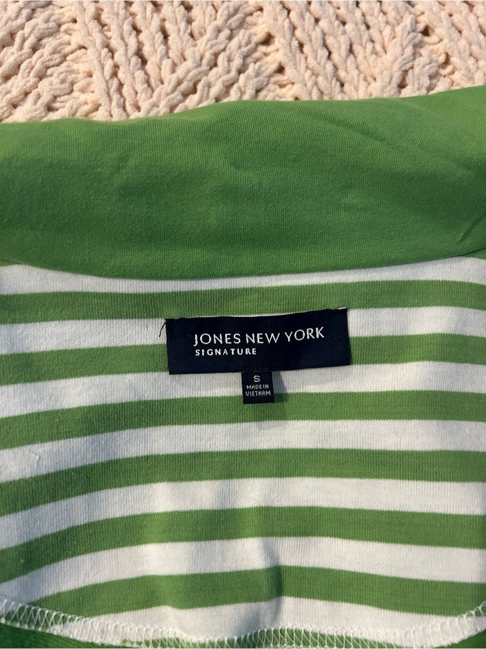 Jones of NY Green Drawstring Waist Jacket - Casual Zip-Front Coat - Picture 4 of 8